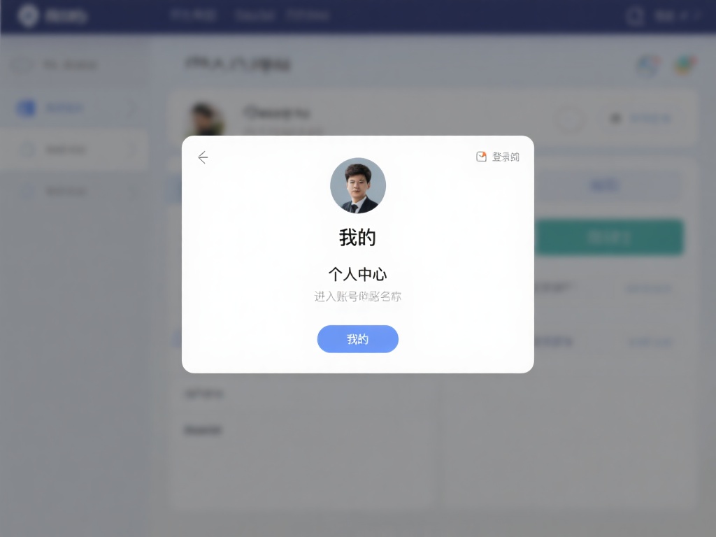 进入个人中心
登录后，点击右上角的头像或“我的”